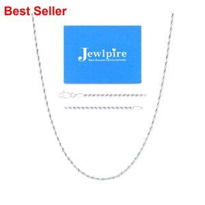 14k Gold Plated Rope Chain Necklace Stainless Steel Lobster Clasp